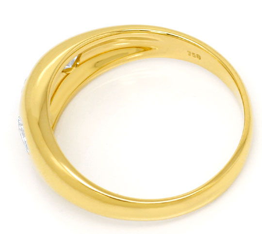 Foto 3 - Lupenreiner Gold-Brillant Bandring mit Diamant Tropfen, R6775