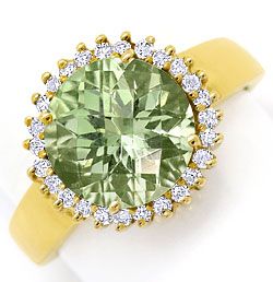 Foto 1 - Diamanten-Ring Toll Funkelnder 3,6ct Farbstein Gelbgold, S3020