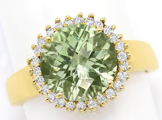 Foto 2 - Diamanten-Ring Toll Funkelnder 3,6ct Farbstein Gelbgold, S3020
